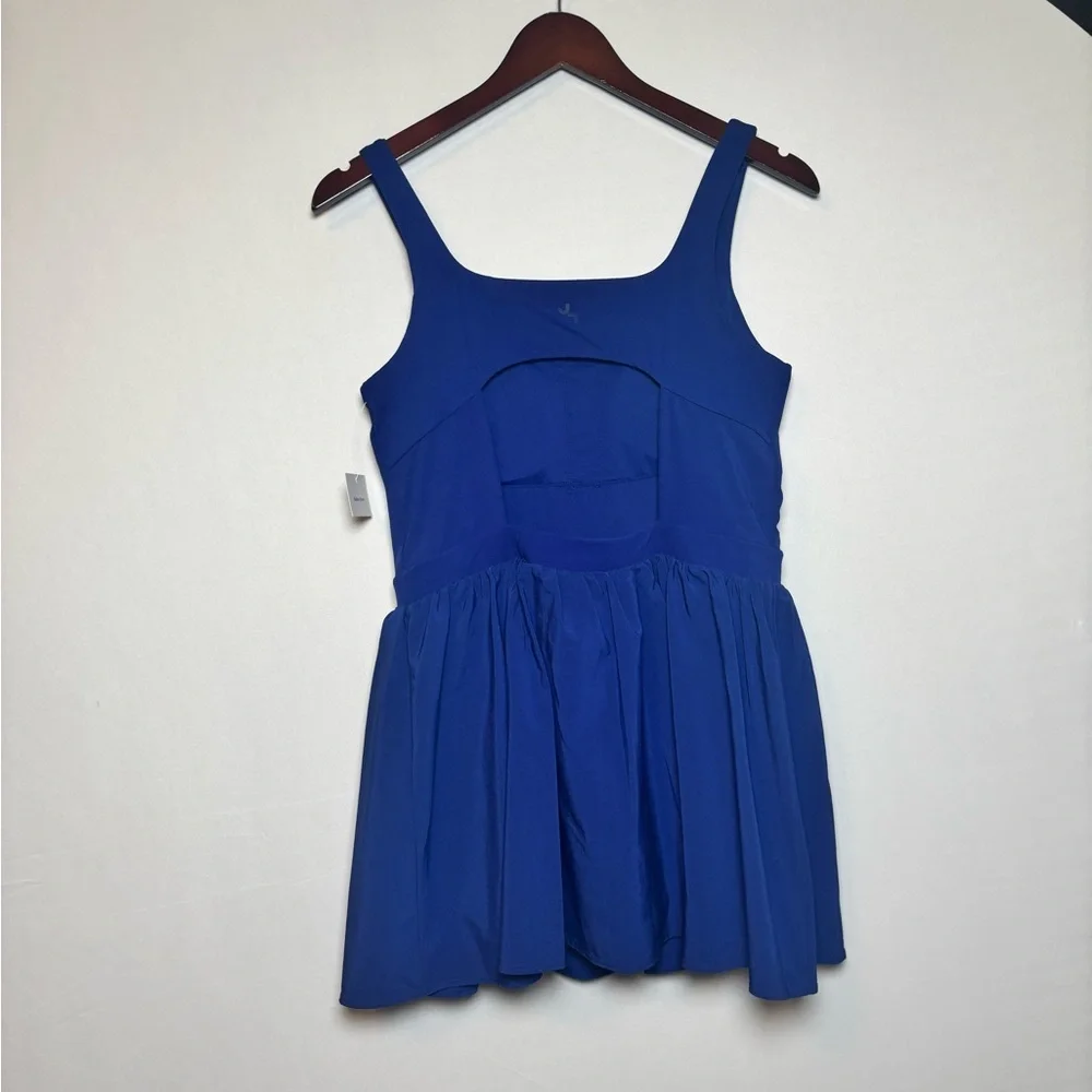 NWT JoyLab Women's Game Day Blue Open Back Flowy Active Romper Dress Size Medium - Picture 8 of 8